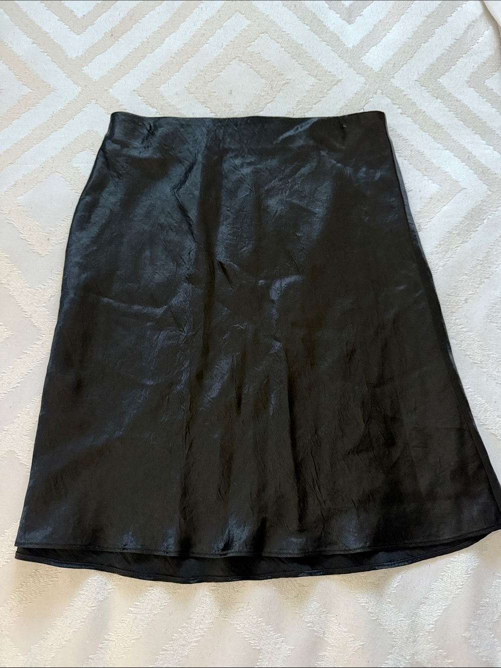 Babaton Slip Satin Midi Skirt